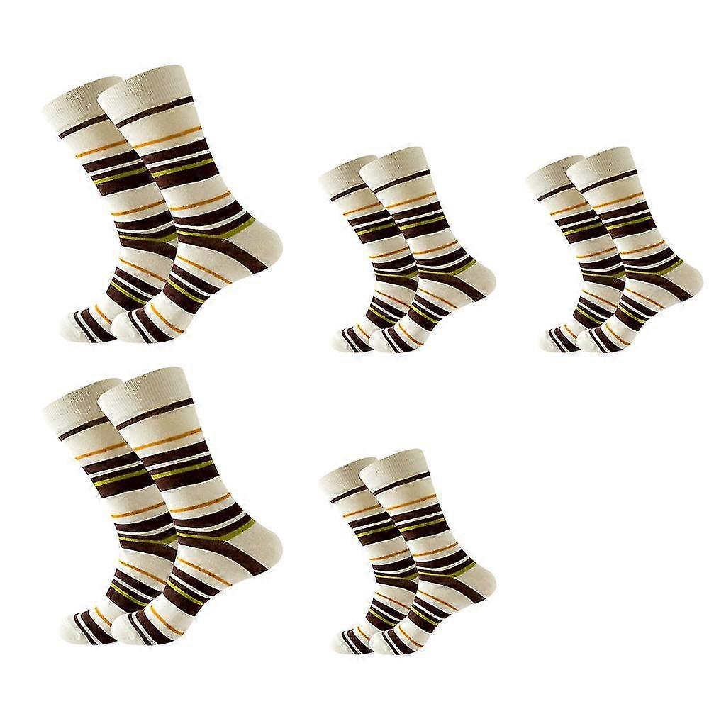 Socks For Men With And Fun Patterns, Combed , Mid-calf, And Eye-catng (5 Ps)c