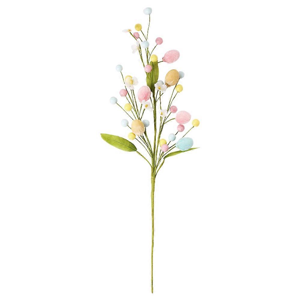 Artificial Easter Plant Branch Easter Eggs Small Twig Easter Party Decoration for Flower Arrangement