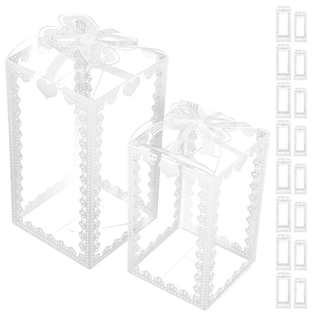 30Pcs Clear Gift Packing Boxes Candy Container Gift Packing Case Clear Gift Box for Wedding