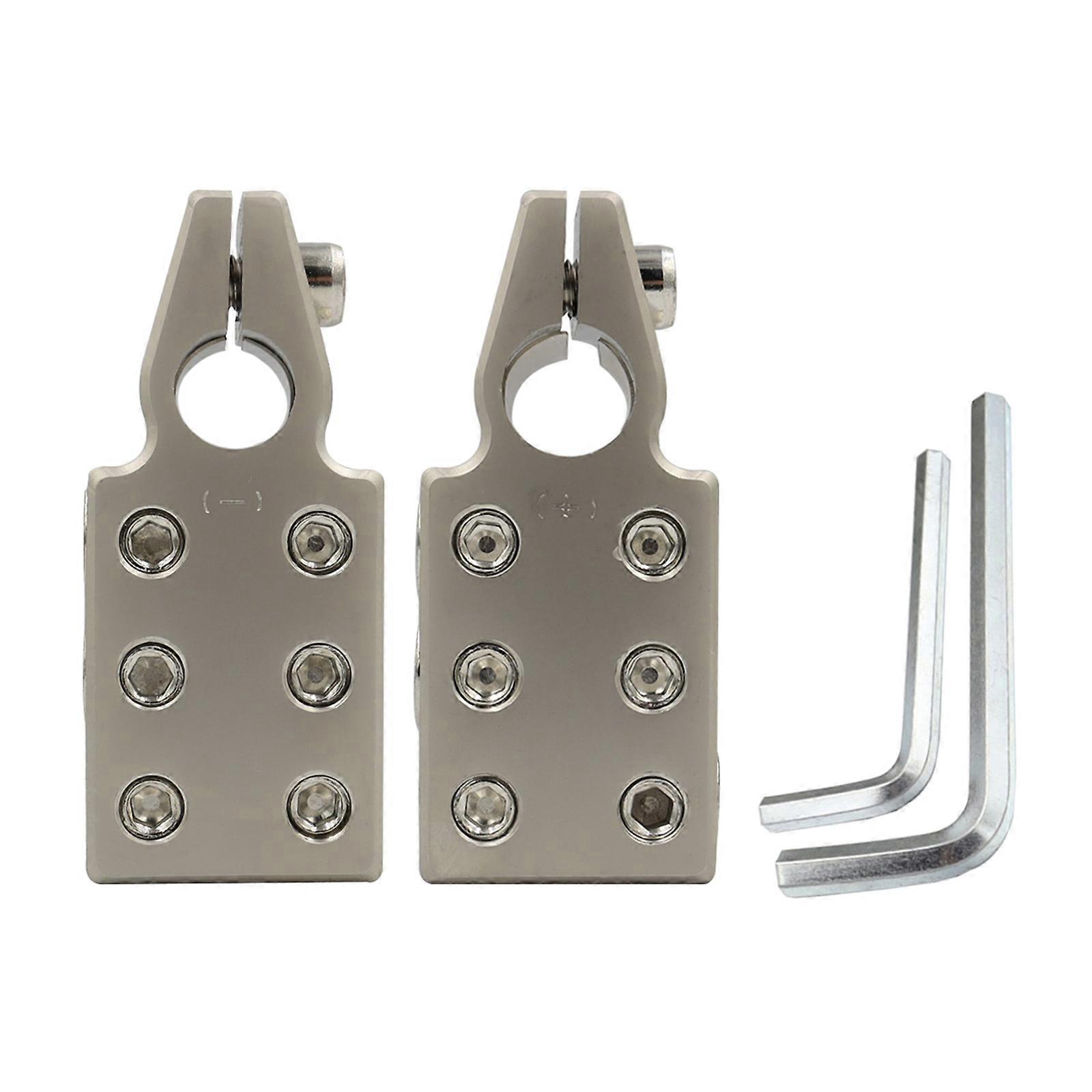 1 paire de connecteurs de borne de batterie Kit 0/2/4/6/8 AWG Jauge Positif Négatif