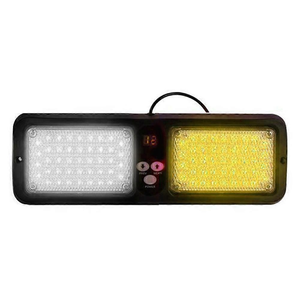 86 LEDs Strobe Light 12 Modes Emergency Flash Warning Caution for Sun Visor for Sun Shield Lamp Bar for Trucks for Cars