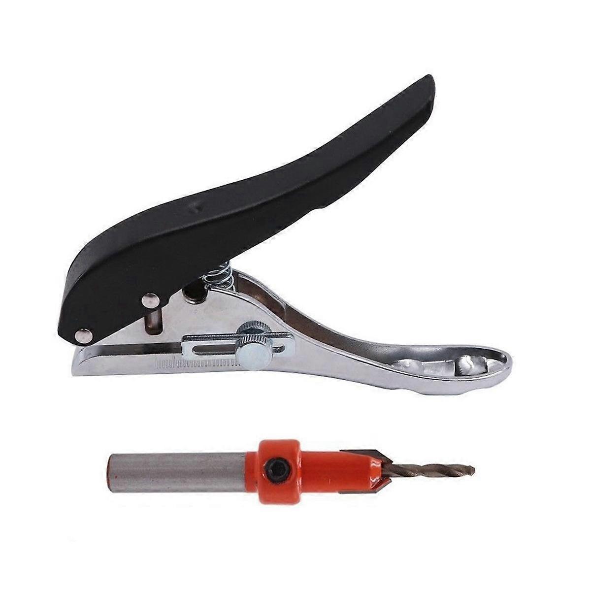 Edge Puncher Carpentry Round Hole 8Mm Countersunk Drill Puncher PVC Adjustable Size Carpentry Tool