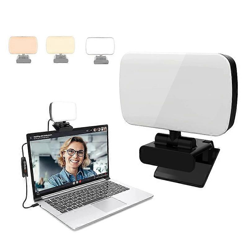 Video Conference Lighting Kit, Small Zoom Light with 3 Light Modes for Video Recording / Live Streaming / Remote Work / Distance Learning / Online Mee