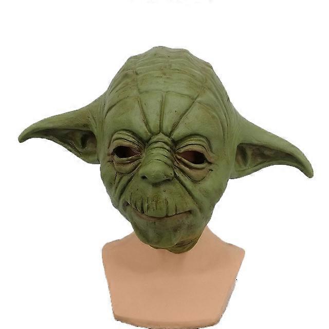 Star Wars Master Yoda Cosplay Mask Costume Latex Helmet Halloween Party Carnival Props