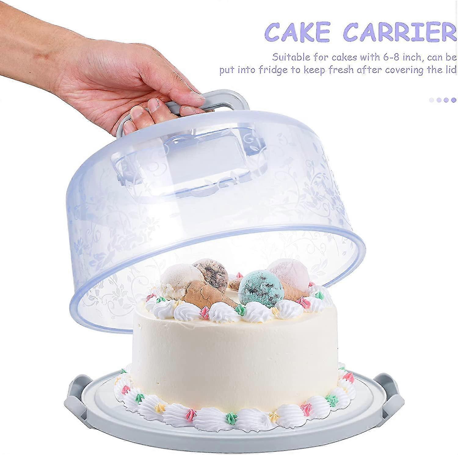 Plastic Cake Containers Clear Cake Container Cake Carrier With Handle