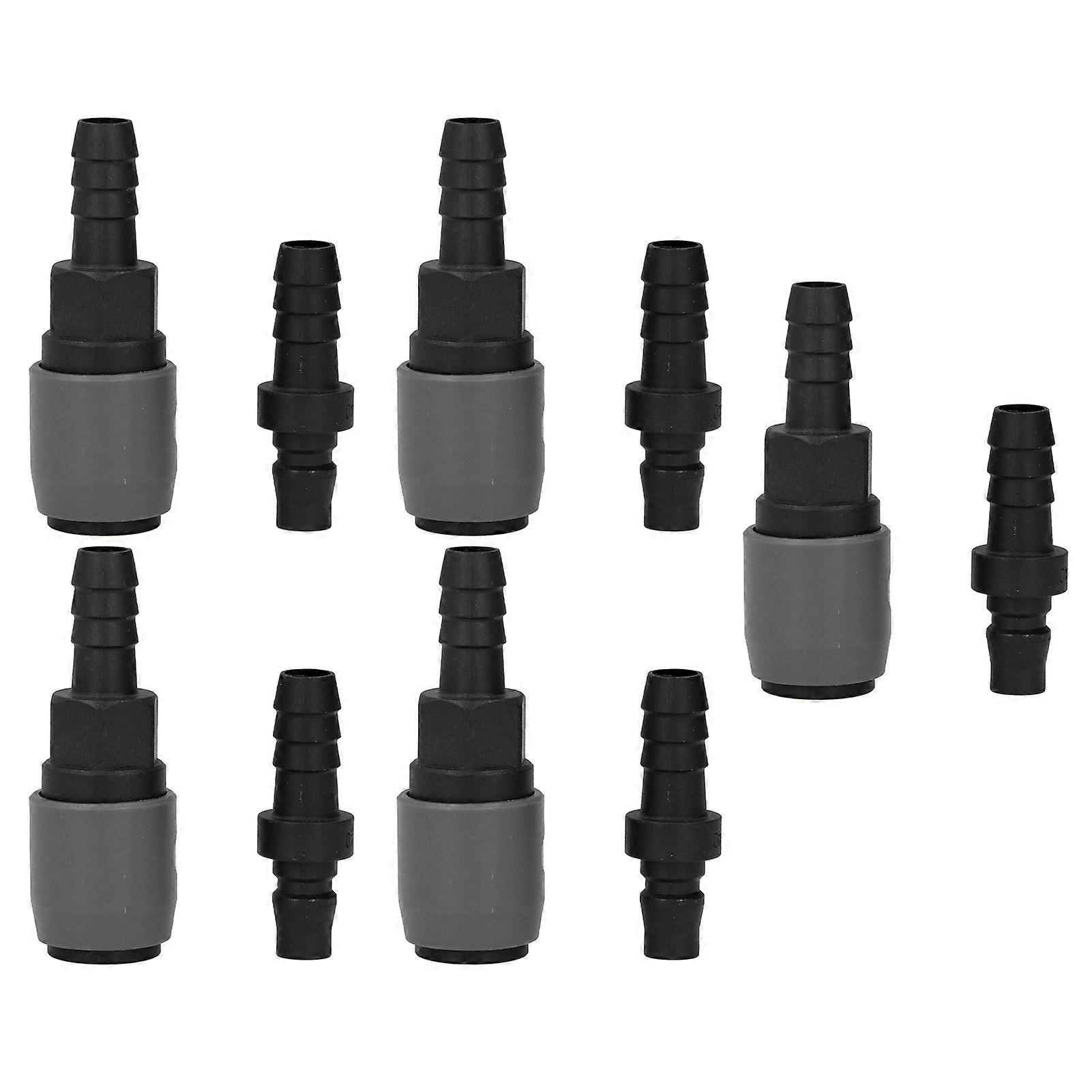 Kit de verrouillage rapide de 5 ensembles, coupleur pneumatique autobloquant de type C, raccord pneumatique en acier et plastique (SH+PH40)