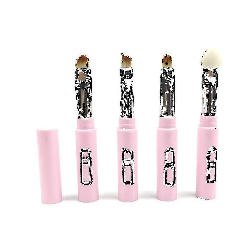 Travel Lip Eyeshadow Brushes Set - Portable