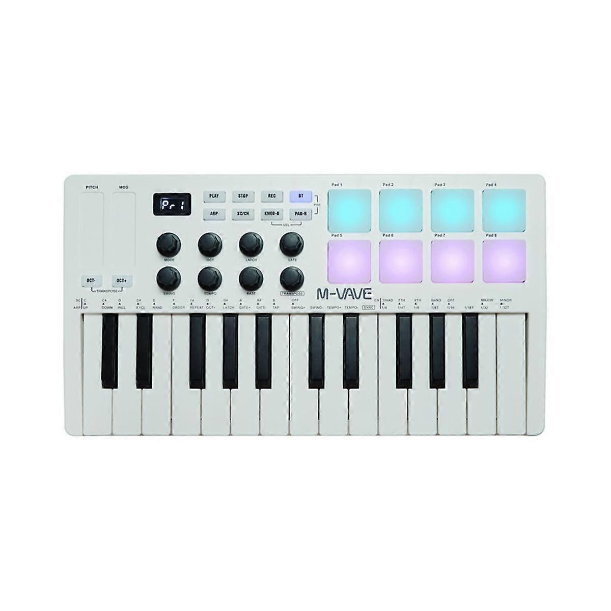 Tastiera Midi Controller Midi Tastiera Arranger Portatile Rgb Pad Mini USB Midi Controller Tastiera
