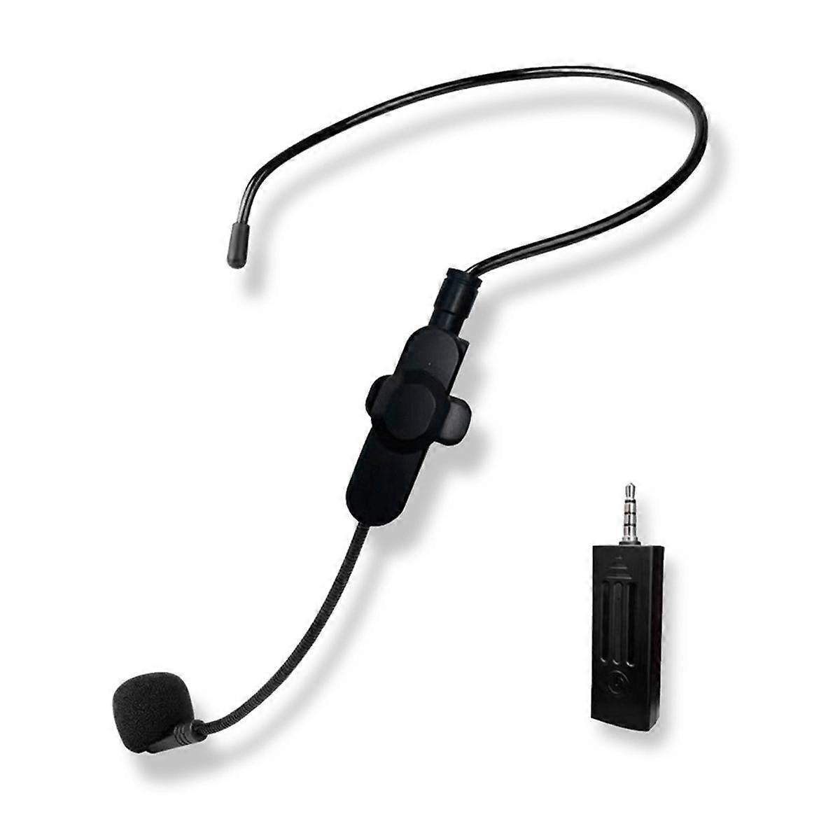 Wireless Microphone Set 2.4G Dual Wireless Headset Mini Portable Microphone Suitable for Karaoke Single Microphone