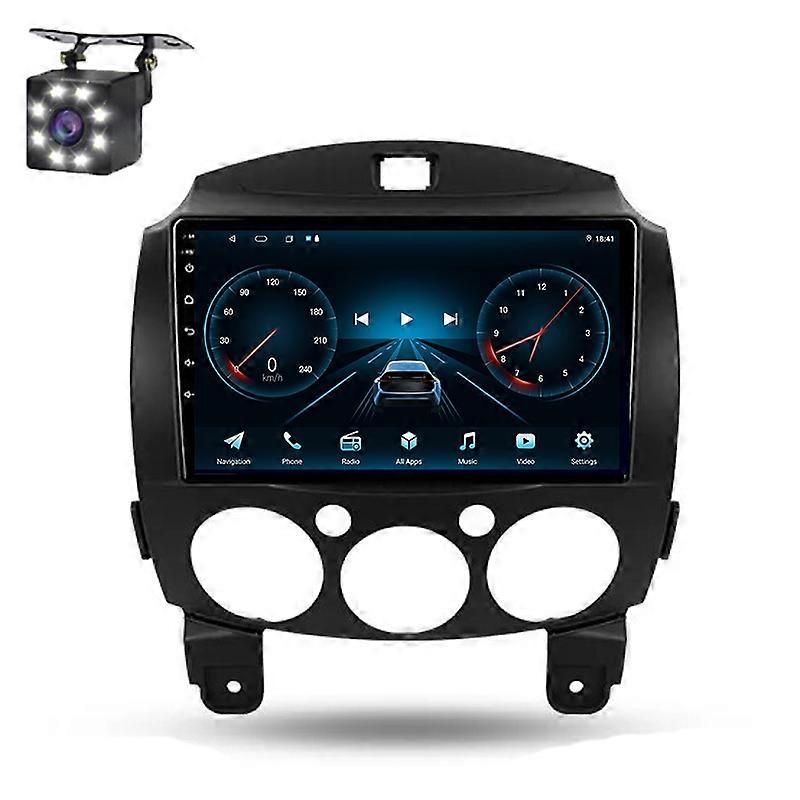 Android 14 Radio For Mazda 2 DE 2007 - 2014 Auto Multimedia Player Stereo