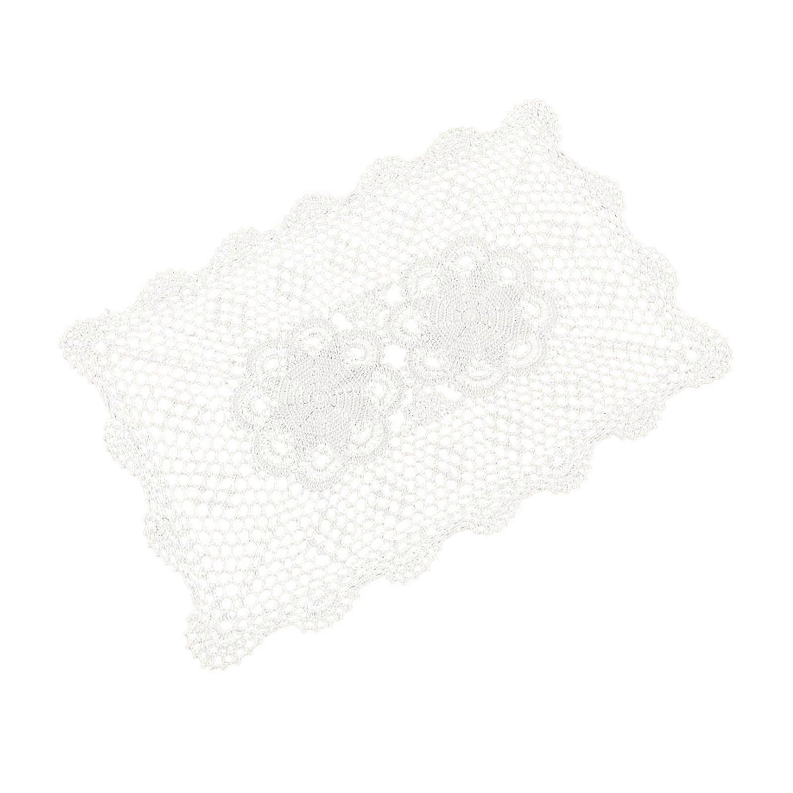 Dining Table Placemat Practical Multifunction for Farmhouse Festival Kitchen White