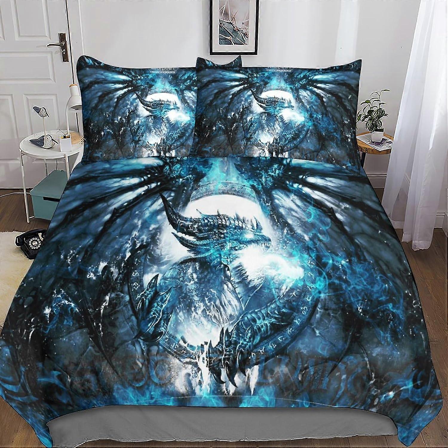 Warcraft Sets Duvet Cover Pillowcases 3D Microfiber WOW Game Bedding Set Bed Linen with Zipper Closure 3 Pcs