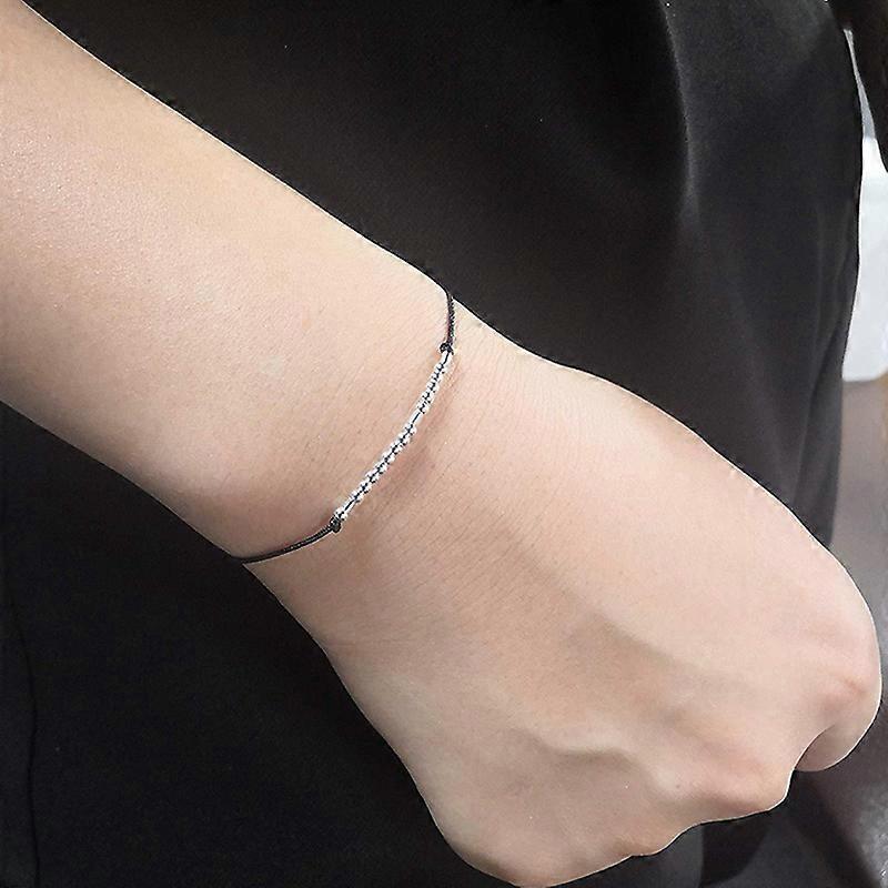 Morse Code Bracelets Sterling Silver Beads Bracelets Jewelry Gift