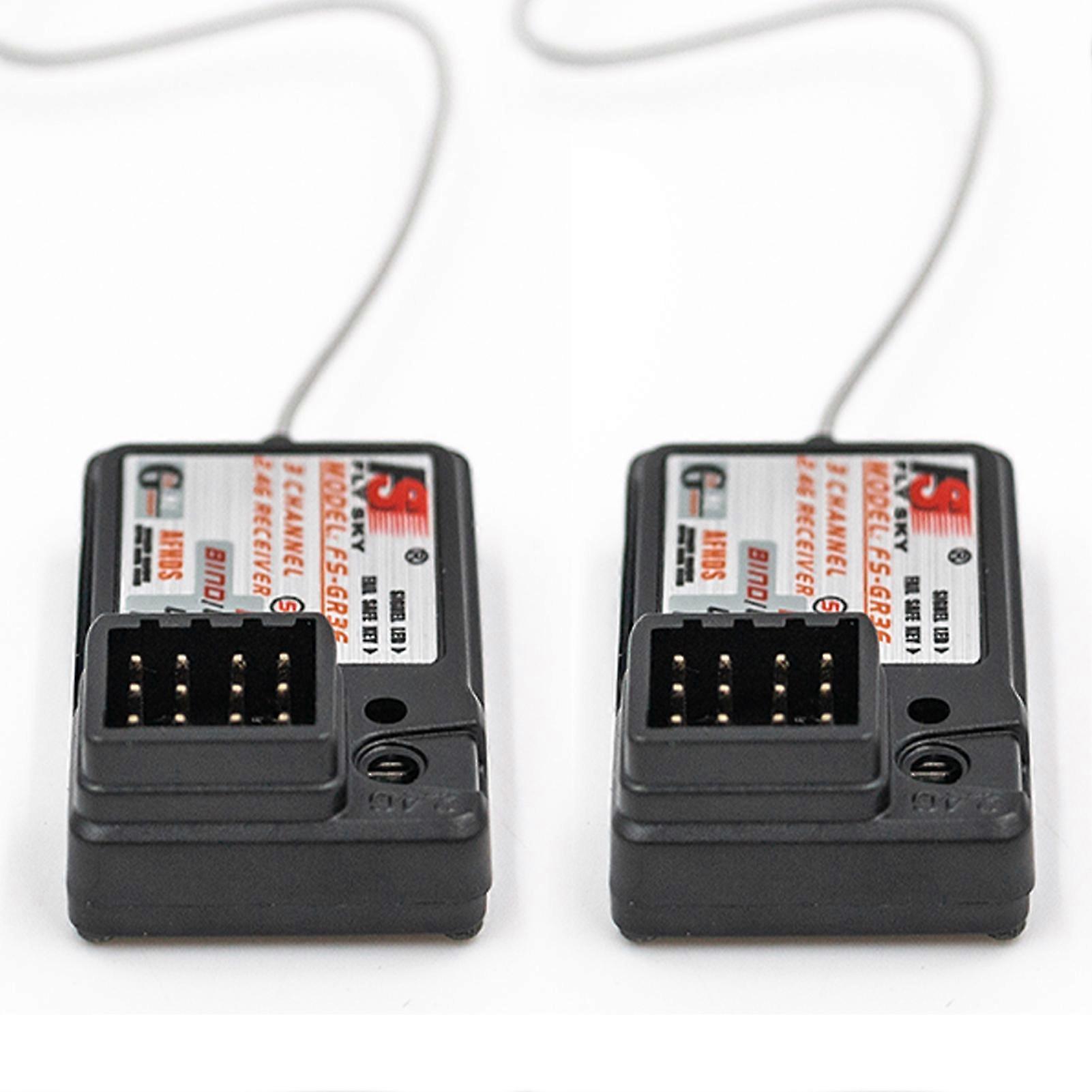2Pcs Flysky FS-GR3E AFHDS 2.4G 3CH Receiver for FS-GT2 FS-GT2B FS-GT3B FS-GT3C FS-IT4S RC Car Boat
