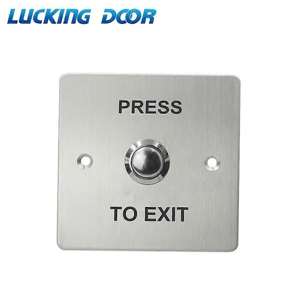 Door Exit Button Release Push Switch Stainless Steel Switch Push Release Alloy with for Home Access Control Lock System  control