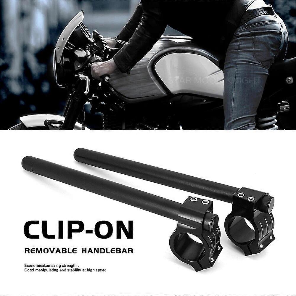 Motorcycle Adjustable CNC Clip On Ons Fork Handlebars Handle Bar Cafe Racer For BMW R nineT RnineT R nine T Racer Pure Scrambler