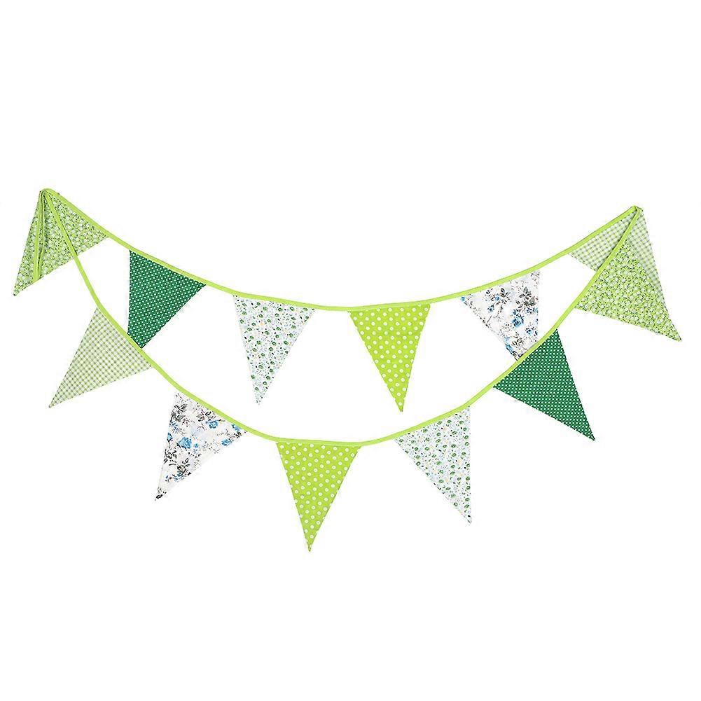 3.6m Double-Side Colorat Steag Pennants Multicolor Bumbac Banner Bunting pentru petrecere (Tip 11)