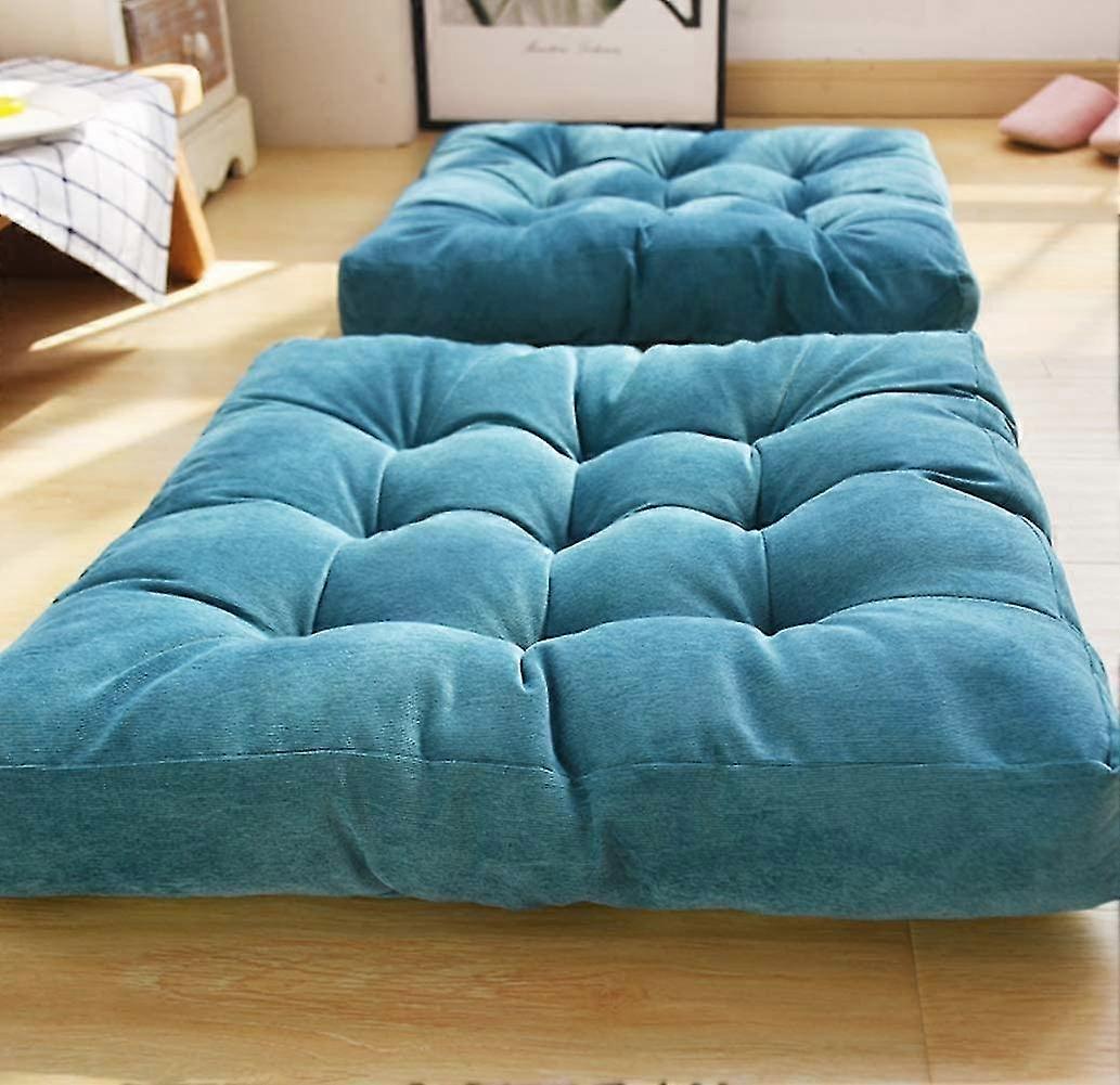 Cuscino Da Sedia Morbido In Velluto A Righe – 50x50 Cm, Con Lacci Antiscivolo, Per Sedia Da Pranzo, Ufficio, Balcone, Giallo Scuro