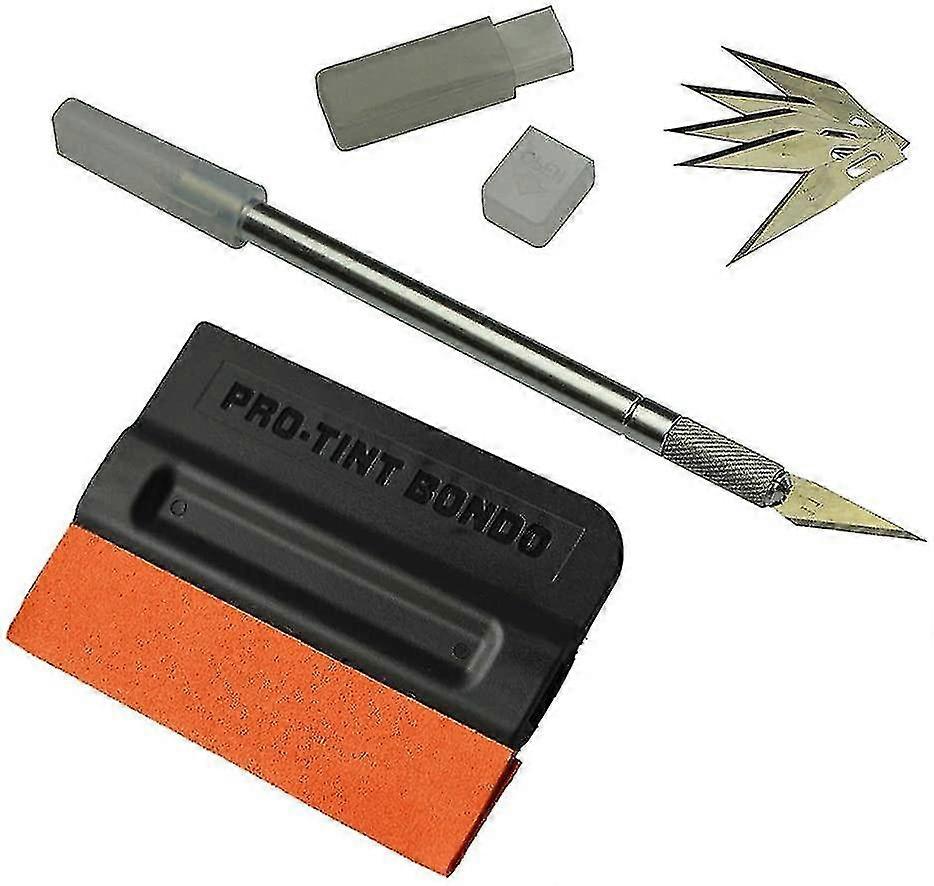 12 Pcs Auto Vinyl Wrap Tool Kit Car Window Tint Film Wrapping Vinyl Application Tools Squeegee Squeegee Applicator Kits