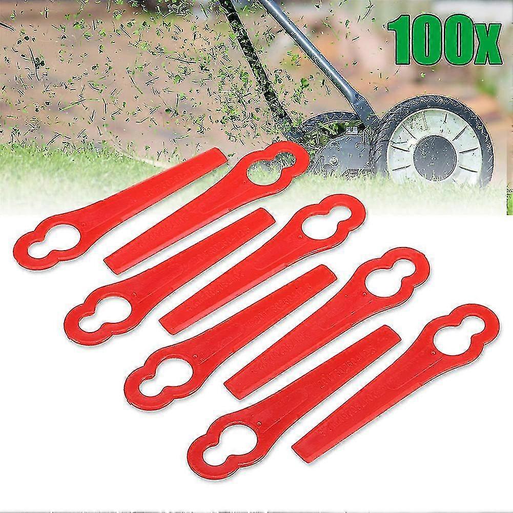 100pcs Plastic Blade Cutter Replace For Trimmer Garden Lawn Mower Strimmer Blade Stihl-polycut 2-2 Cordless Grass Garden Crop
