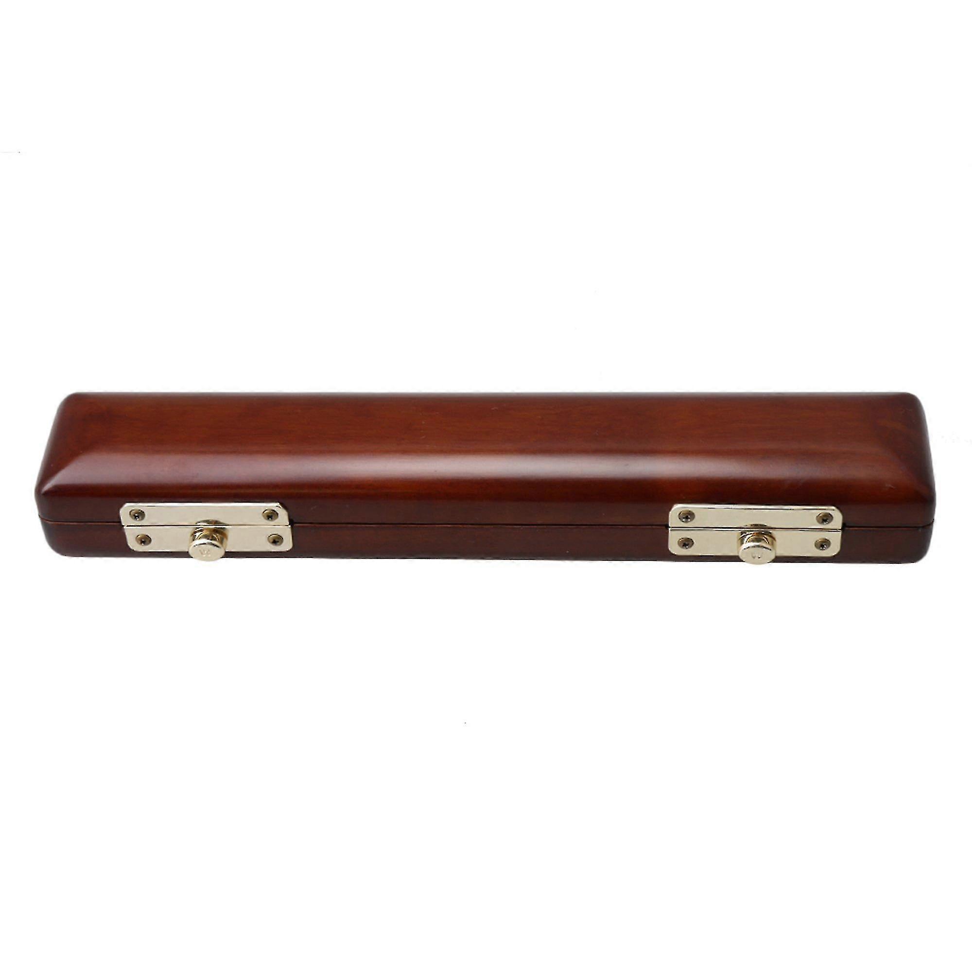Wood Flute Head Joint Maple Case Flute Wooden Storage Box Amber Color