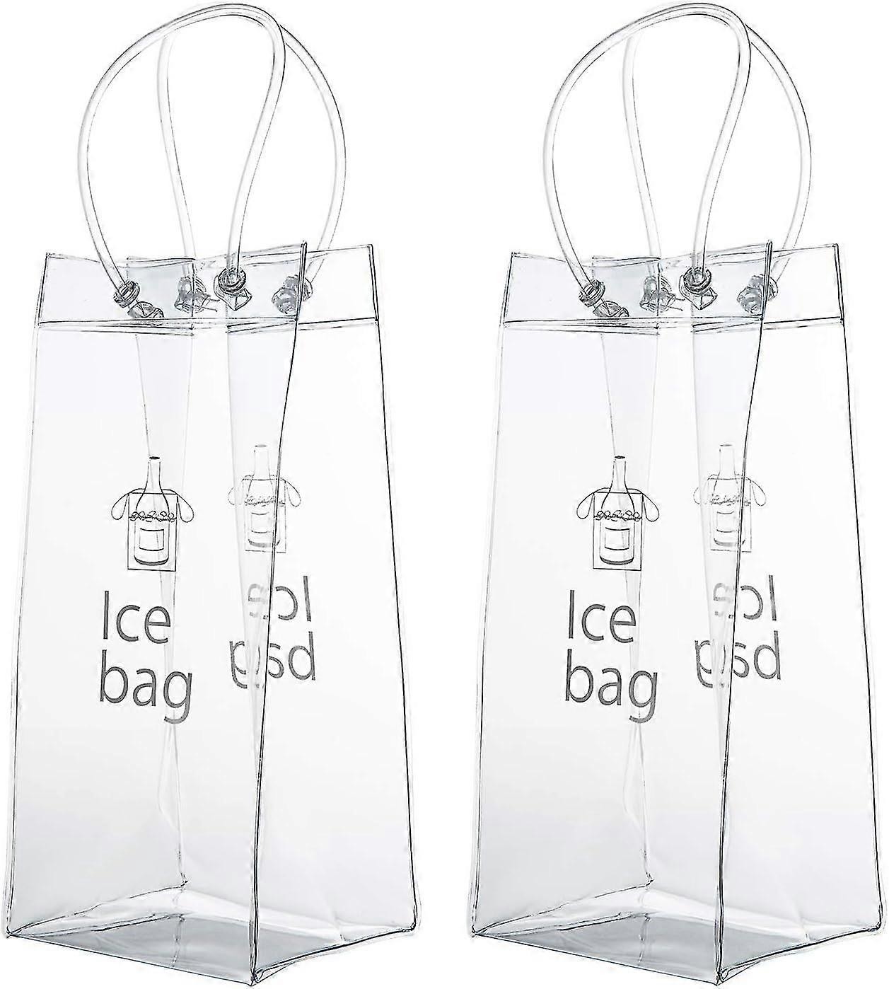 2 Pieces Ice Bag Wine Cooler Cooler With Handle For Pubs And Restaurants, Home, Etc