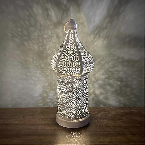 Moroccan Hollow LED Wrought Iron Decorative Lamp