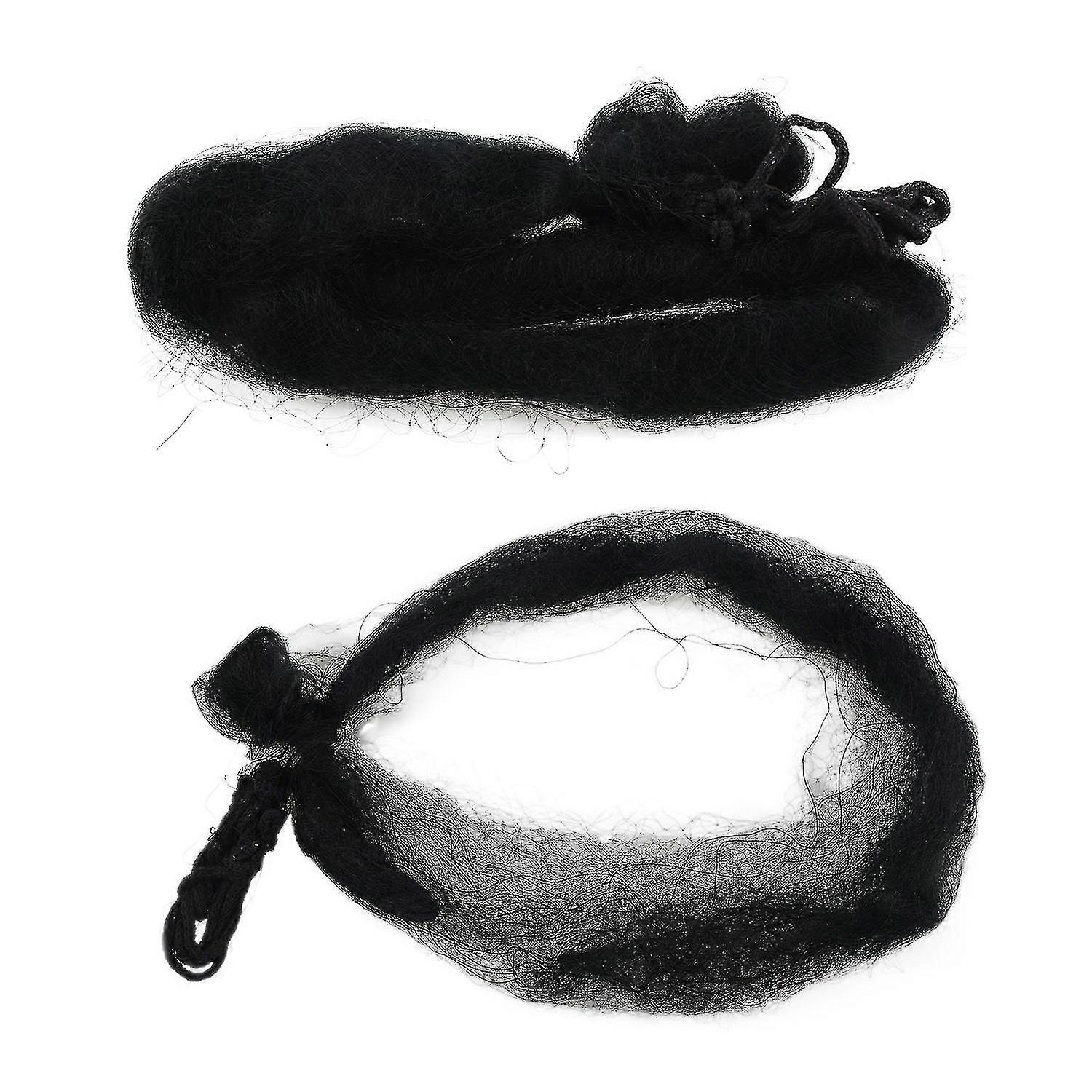 2 Stck Obstgarten-Anti-Vogel-Netz Nylon geknotetes Nebelnetz schwarz, 12 m x 2,5 m und 13 m x 2,5 m