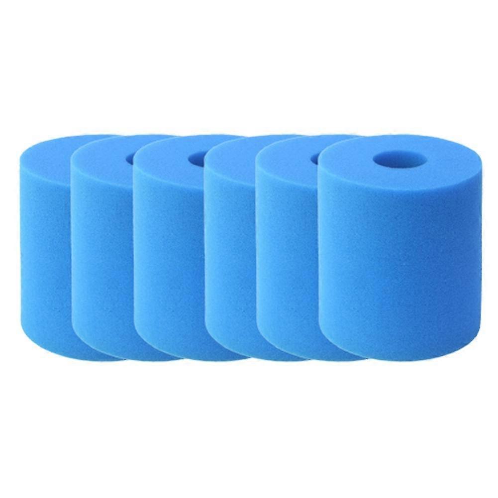 6 Pcs Suitable For Spa Swimming Pool Cleaner Sponge Filter Sponge High Efficiency Filter Sponge Colu