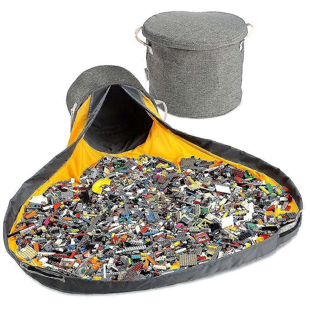 Toy Set Storage Bucket, Portable Bucket Game Storage Storage Mat