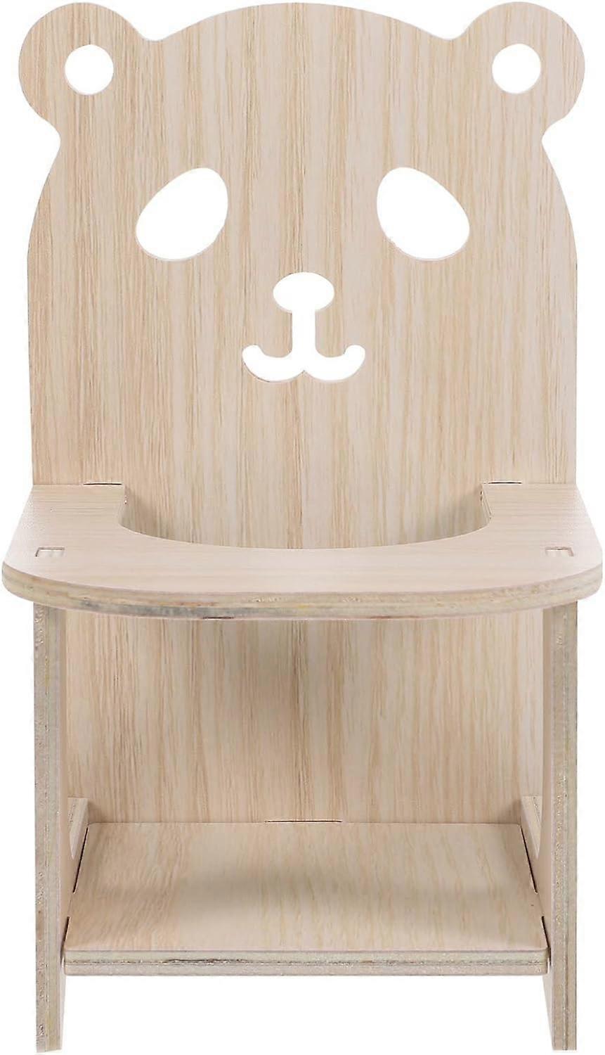 Hamster High Chair Hamster Wooden Chair Mini Dinning High Chair with Tray for Small Animals Like Guinea Pig Hamsters Dwarf Hamsters