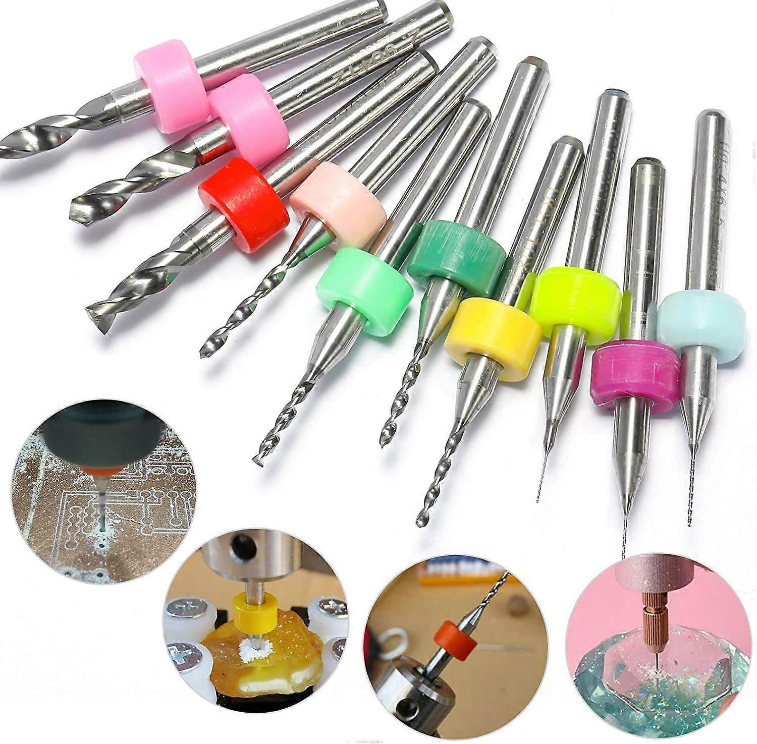 30pcs PCB Drill Bit Set, 0.1mm-3.0mm, 1/8