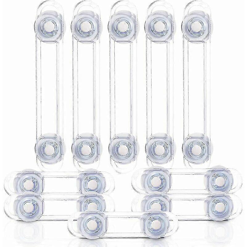 10-piece Multi-function Security Lock, Soft Belt Anti-opening Transparent Gift