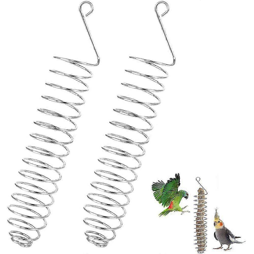 Packung mit 2 Vögeln Edelstahl Obsthalter