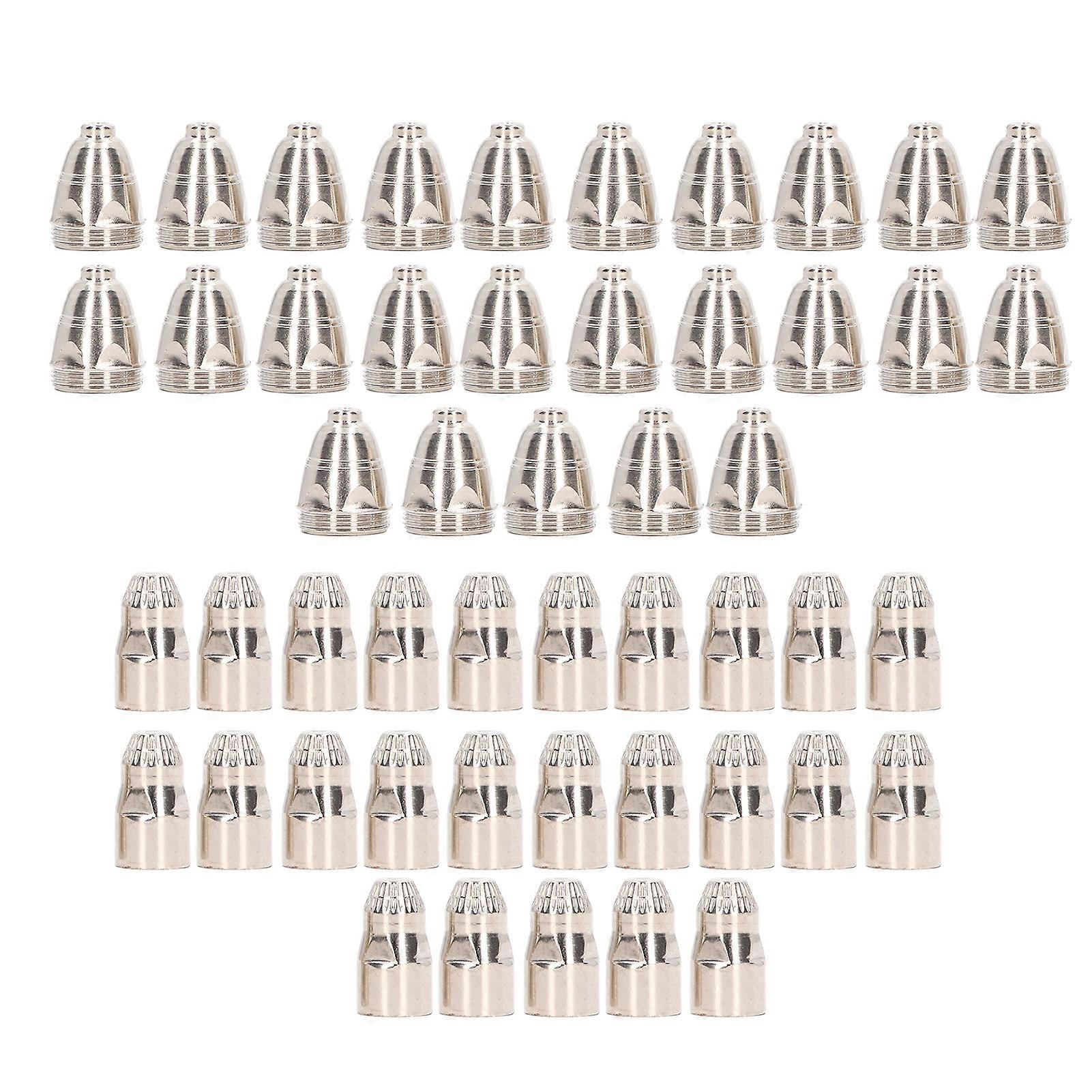 50PCS Plasma Cutting Torch Consumable Kit Copper Strong Penetration Plasma Nozzle Electrode