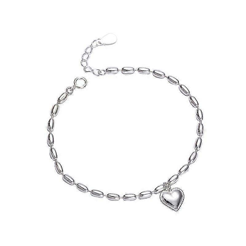 Sterling Silver Bracelet, Heart Bracelet