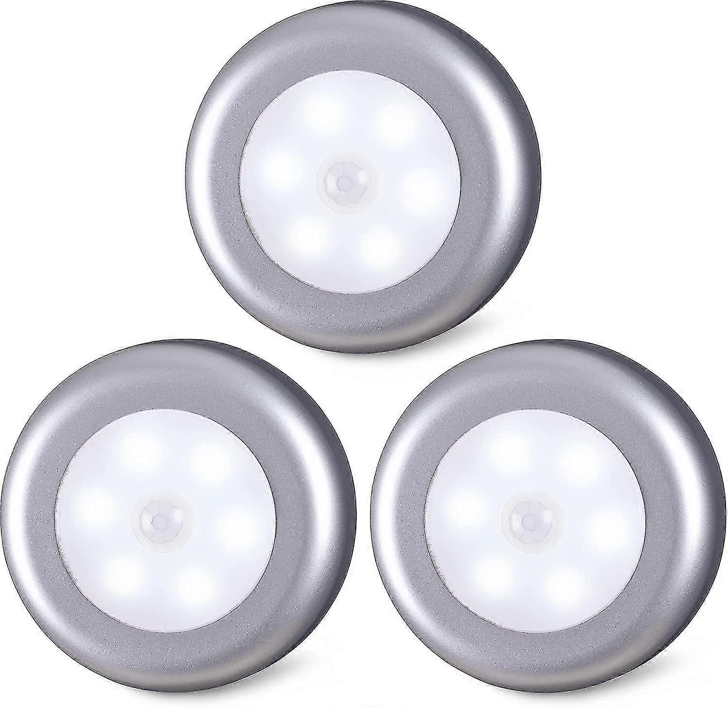 3 Pcs Motion Sensor Night Light(round)