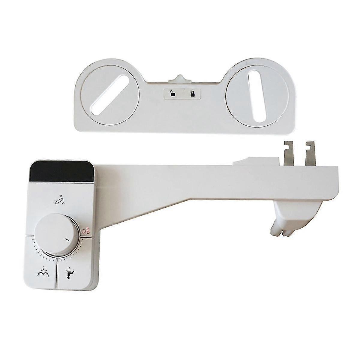 Bidet WC Sitz Bidet Sprühgerät Abdeckung Doppeldüse Reinigung WC Nicht elektrisch anbringbar Bidet WC Sitz Aufsatz 3/8