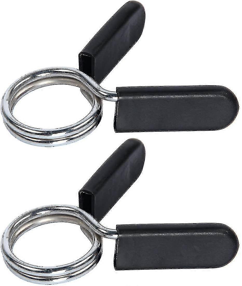 2 Pack 30mm Dumbbell Spring Clasps Dumbbell Spring Collars With Rubber Grips