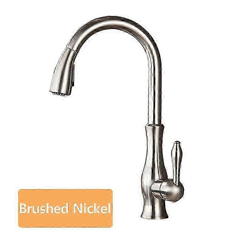 Kitchen Deck Mount Two Methods Outlet Ways Faucet Single Handle Pull Out Faucet 360 Rotation Hot And Cold Mixer Tap