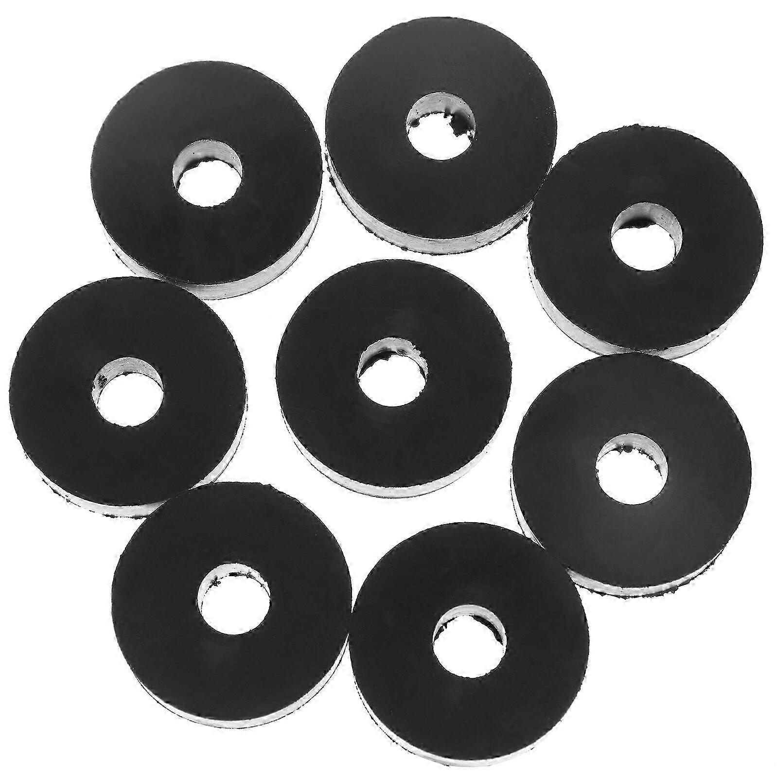 8pcs Vibration Suppression Rubber Grommets Flat Flat Rubber Grommets Washers