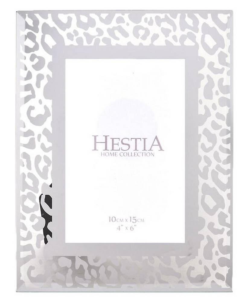Hestia Leopard Print Photo Frame 4x6 - Silver
