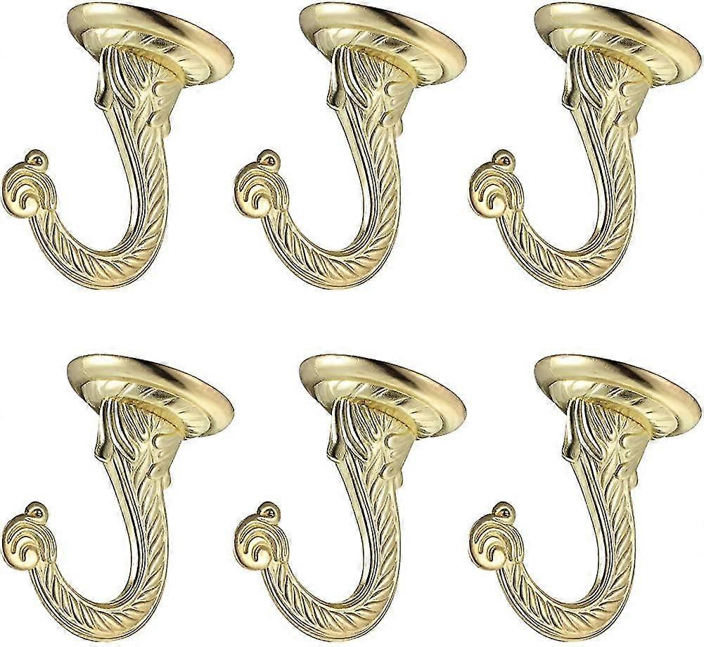6 Pieces Ceiling Hooks Heavy Duty Swag Hooks Ornamental Hooks Wind Chimes