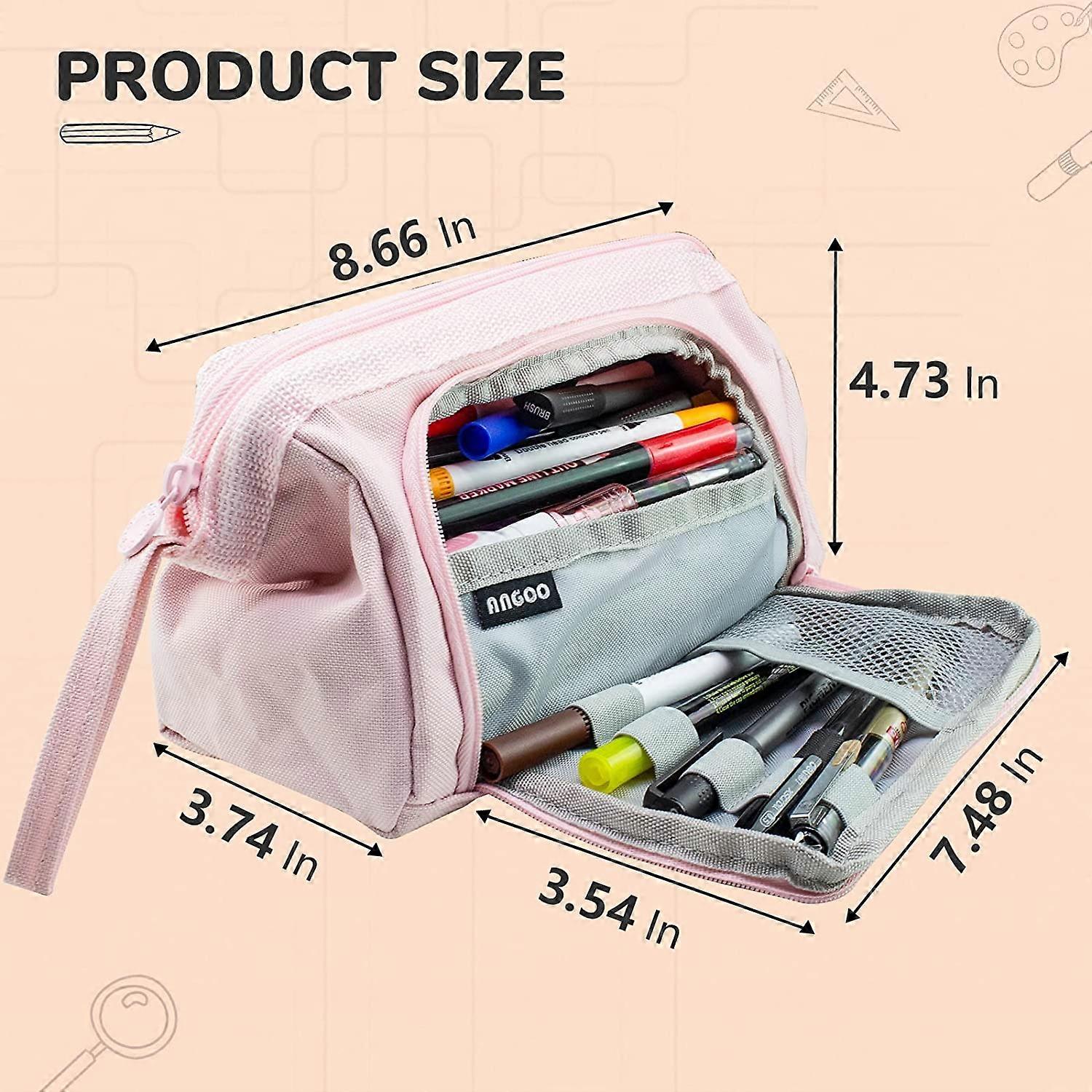 Big Capacity Pencil Case, Extra Large Pencil Pouch, Easy to Carry