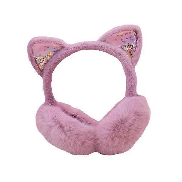 Adjustable Plush Earmuffs for Girls, One Size