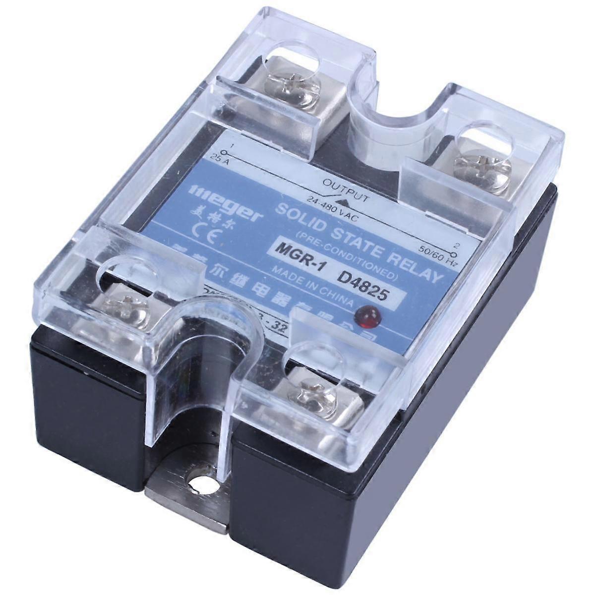 -1 D4825 Single-phase Solid State Relay 25A DC 3-32 V AC 24-480 V