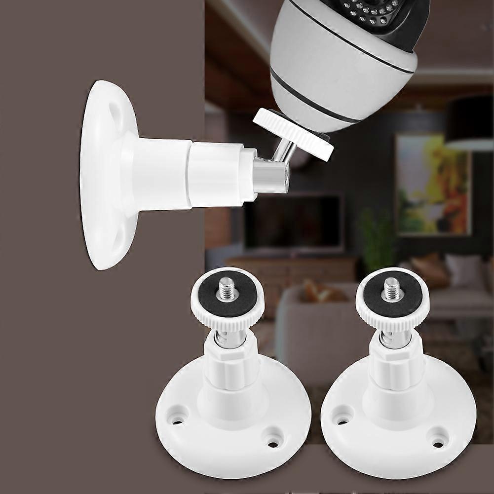 360 Degree Rotatable Security Camera Wall Mount Bracket for Indoor Outdoor Use 2pcs