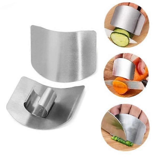 Finger guard stainless steel - cutting vegetables, meat silver