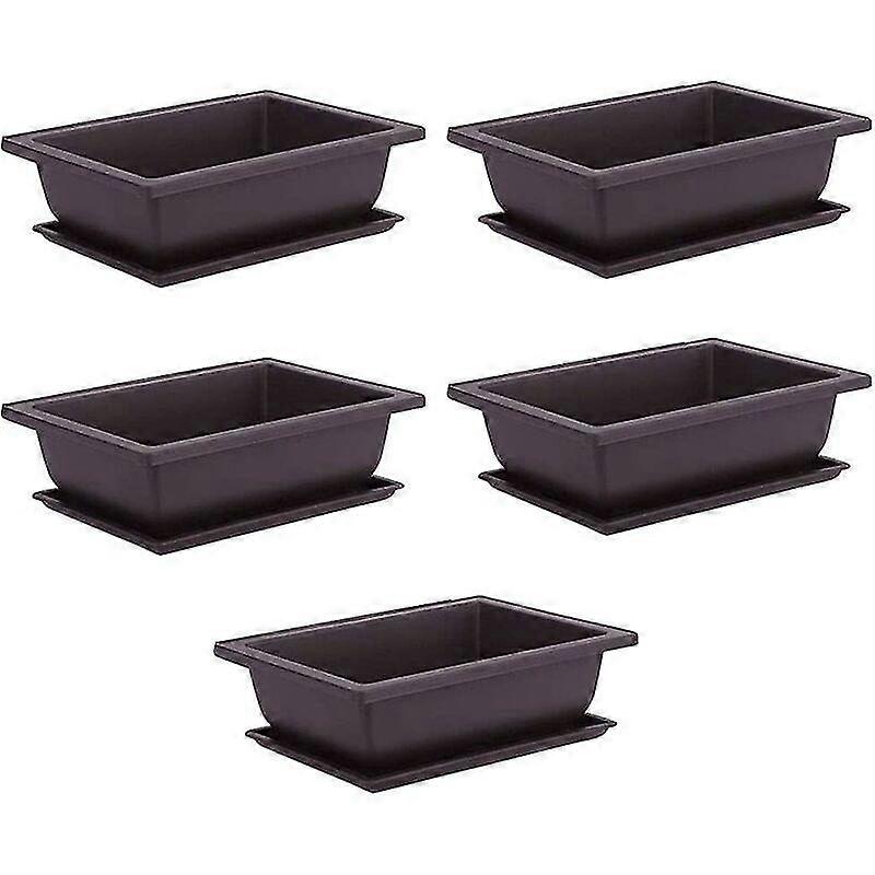 10pcs γλάστρες κατάρτισης μπονσάι με τα πλαστικά φυτά μπονσάι δίσκων που καλλιεργούν το δοχείο, το δοχείο κατάρτισης μπονσάι, το χυμώδες δοχείο καλλιέργειας λουλουδιών bonsai pots λουλουδιών για
