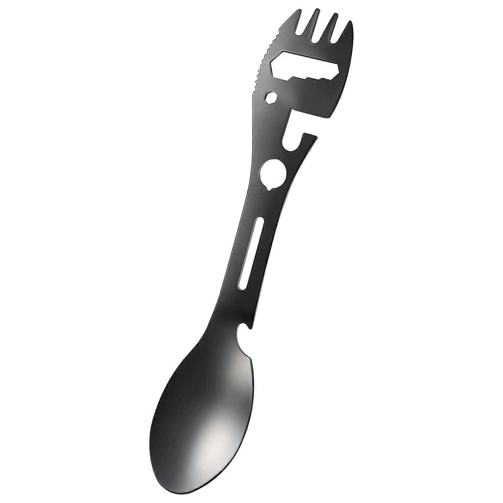 2pcs Multifunctional Fork Spoon And Knife Camping Outdoor Tableware Cookware